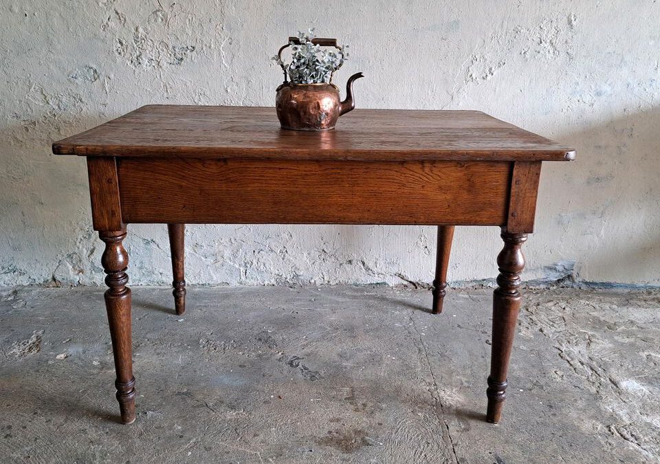 Gesindetisch, Eßtisch, Küchentisch, Aufklappbar