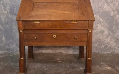 Antiker Directoire Schreibtisch Sekretär Bureau Eiche Massiv