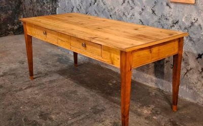 Antiker Gesindetisch Biedermeier Landhaustisch Großer Eßtisch