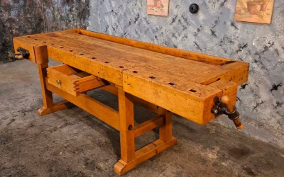 Antike Hobelbank Alte Tischlerbank 1920ger Herkules Restauriert.