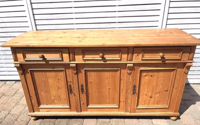 Antikes Sideboard Weichholz Anrichte Gründerzeit um 1880