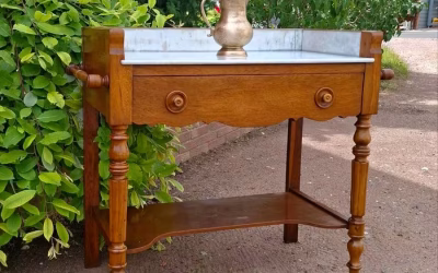 Antiker Waschtisch Louis Philippe Schminktisch Flurtisch Badtisch