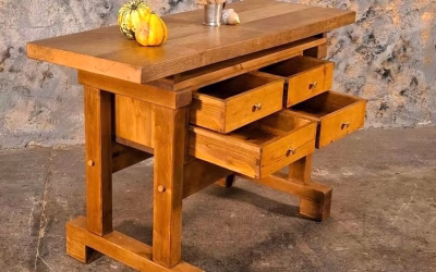 Vintage Werkbank Waschtisch Kücheninsel Anrichte Sideboard